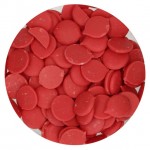 Бонбонки за топене FunCakes Deco Melts - червено, 250 г